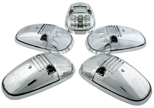 IPCW Clear-Chrome LED Cab Lights Universal Dodge Ram-Dakota